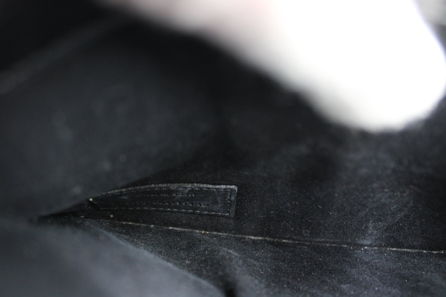 Saint Laurent Black Leather Canvas Cassandra Tote Bag