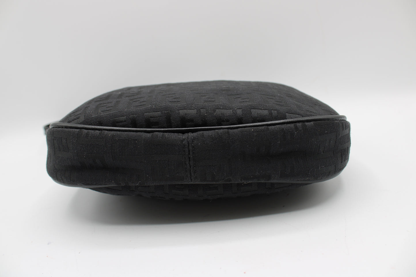 Fendi Black Zucca Canvas Mini Shoulder Bag