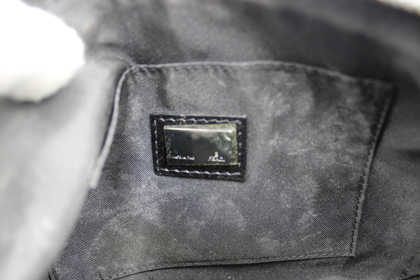 Fendi Black Zucca Canvas Mini Shoulder Bag