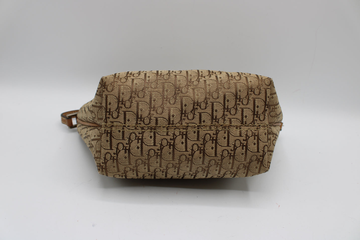 Christian Dior Brown Trotter Canvas Leather Shoulder Bag