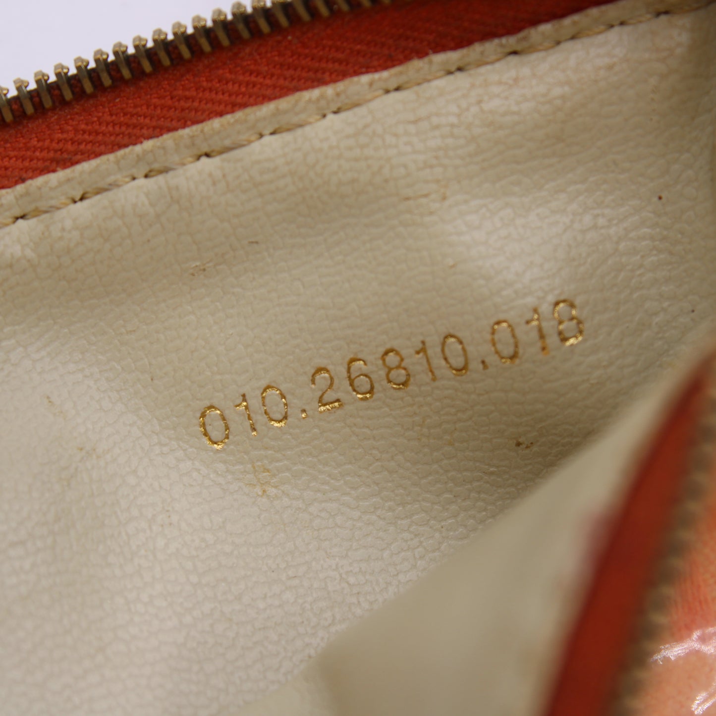 Fendi Pink Peach Patent Zucca Canvas Shoulder Bag