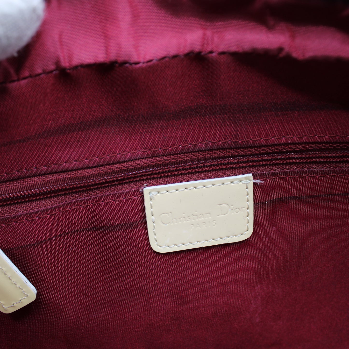 Christian Dior Burgundy Trotter Number 2 Canvas Crossbody Shoulder Bag