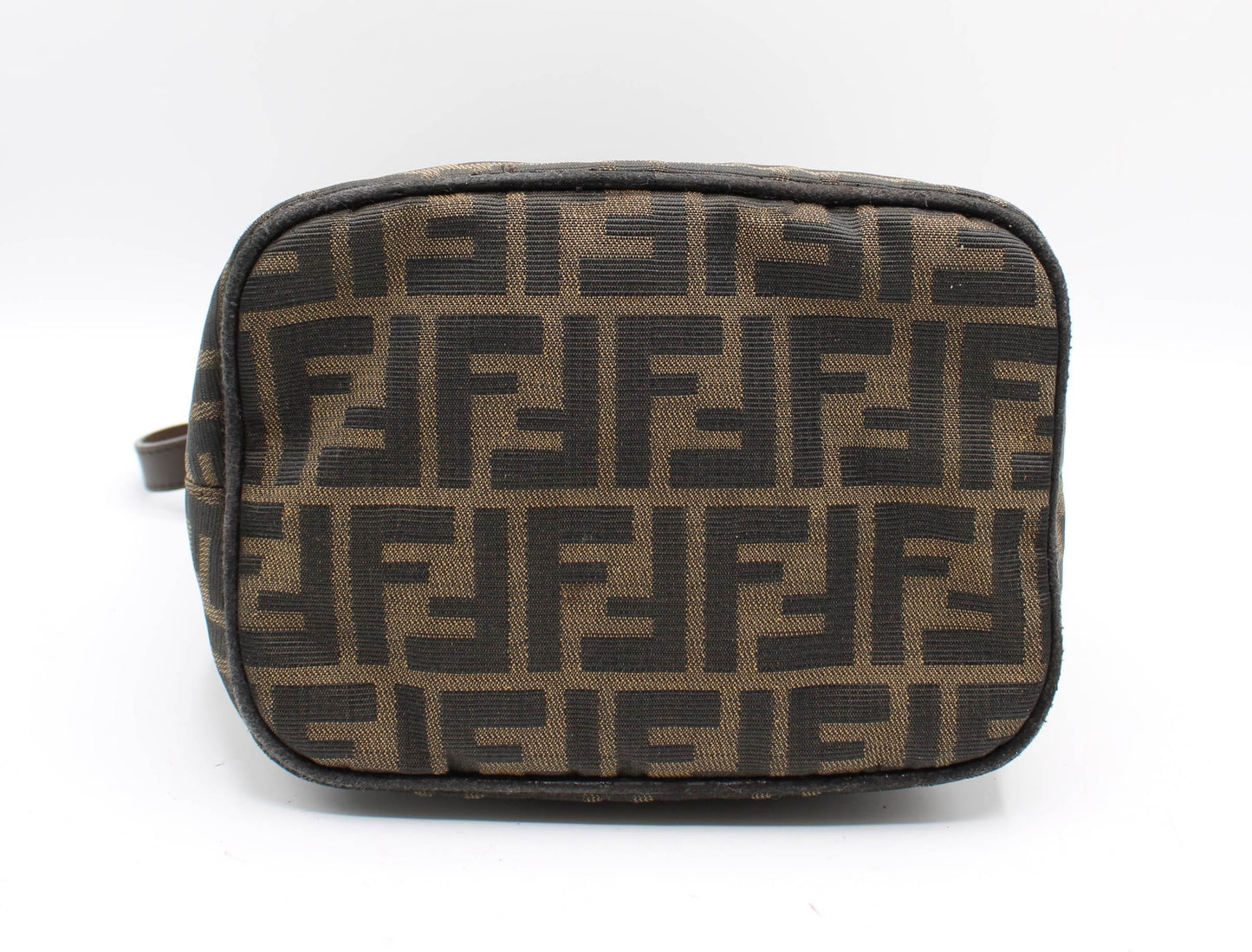 Fendi Brown Zucca Canvas Croissant Baguette Shoulder Bag