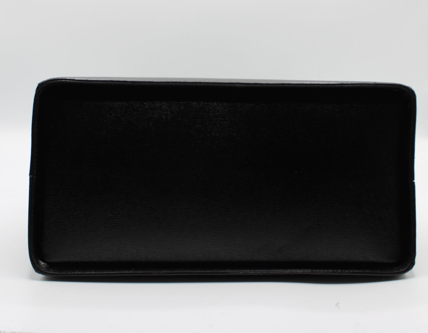 Christian Dior Black Saffiano Leather Gold Logo Shoulder Bag
