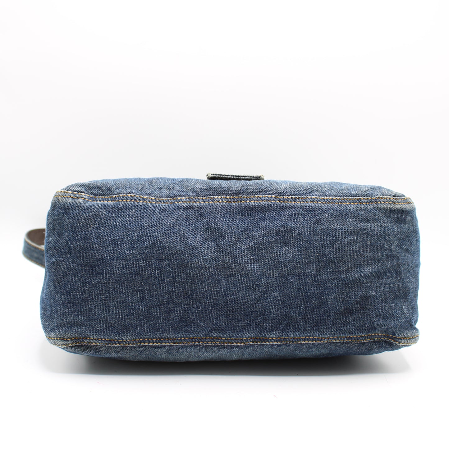 Fendi Blue Denim Mamma Baguette Shoulder Bag