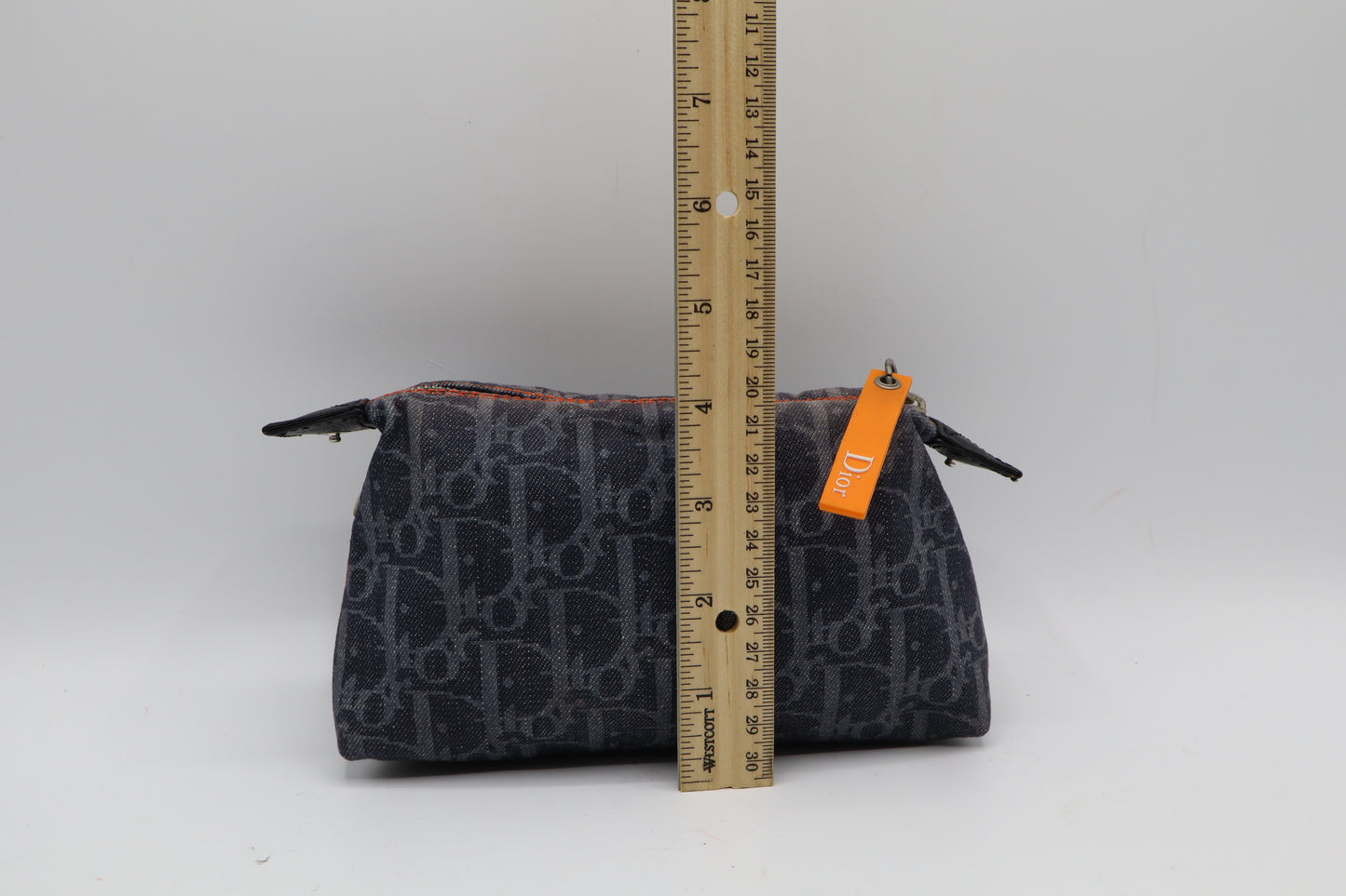 Christian Dior Navy Trotter Flight Canvas Phone Pouch