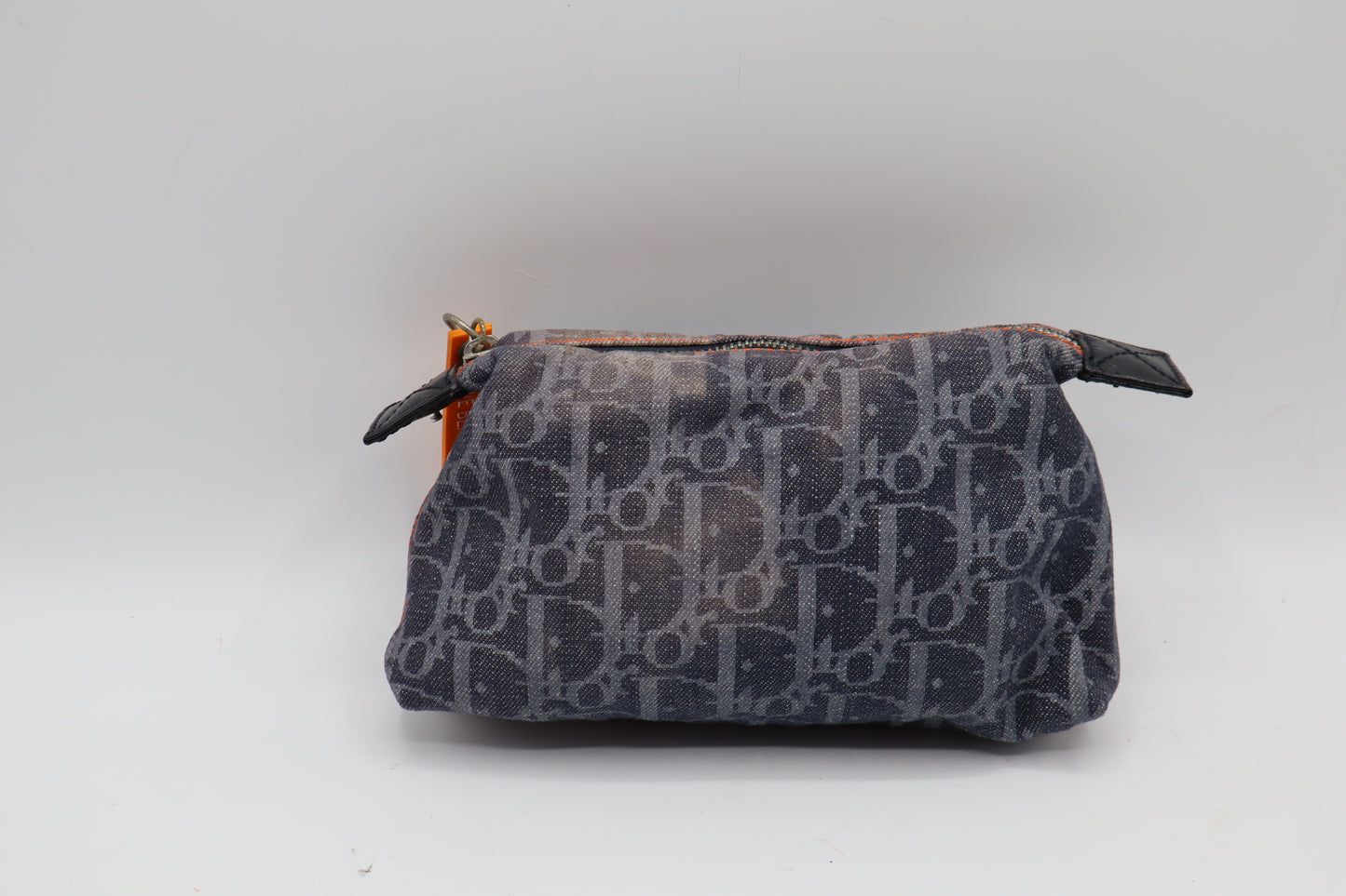 Christian Dior Navy Trotter Flight Canvas Phone Pouch