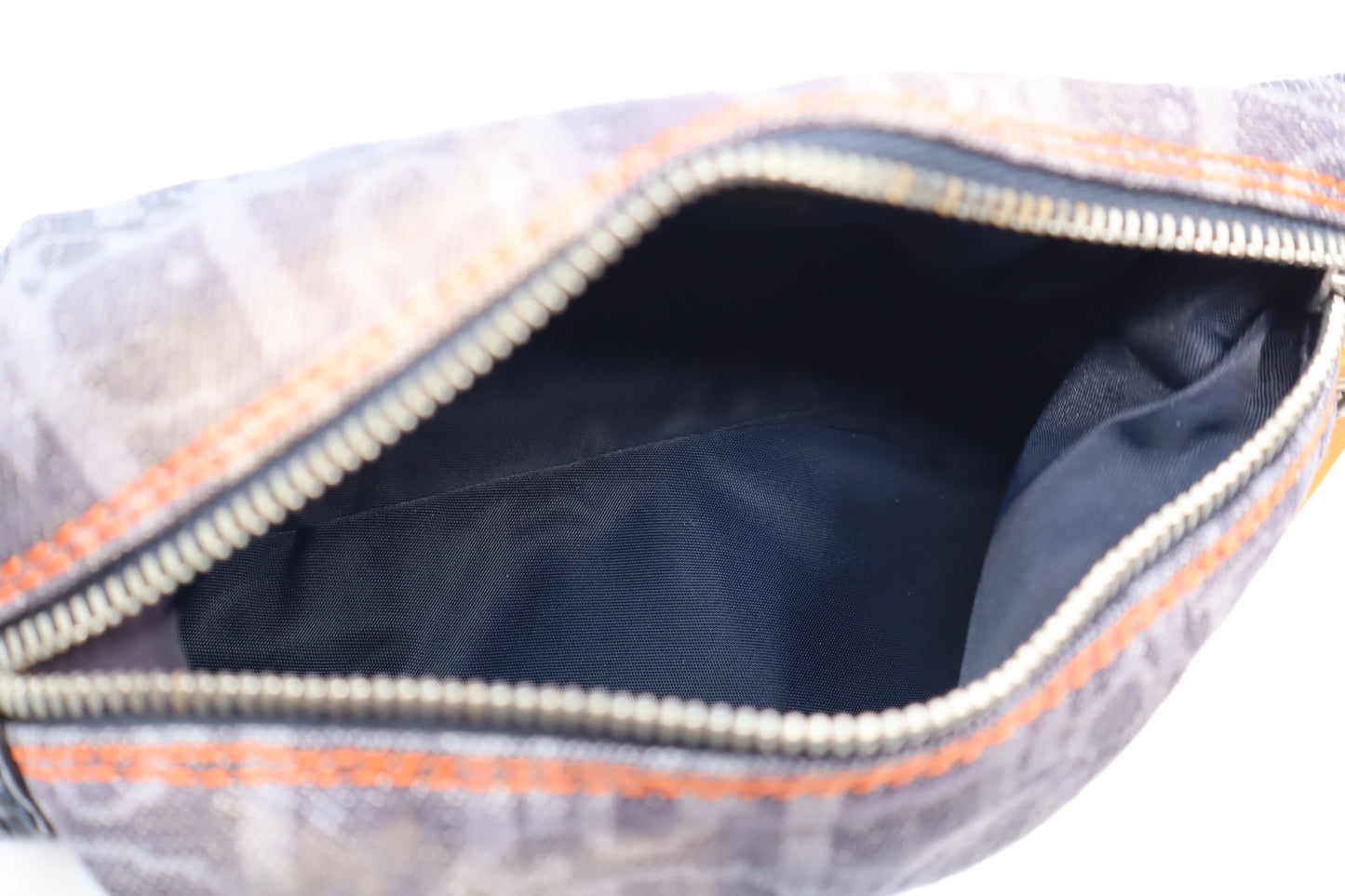 Christian Dior Navy Trotter Flight Canvas Phone Pouch