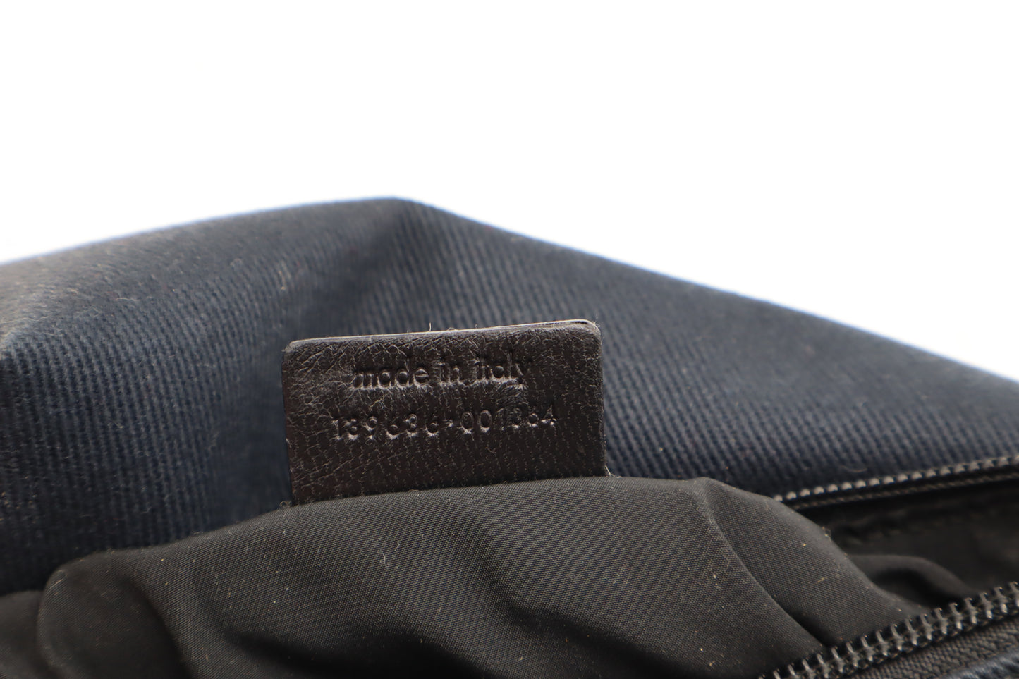Yves Saint Laurent Black Canvas Velvet Logo Shoulder Bag