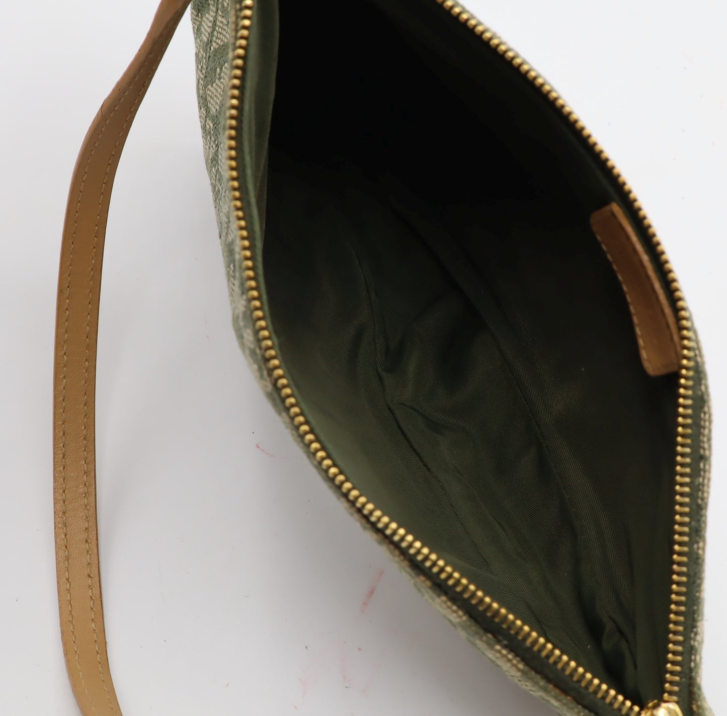 Christian Dior Khaki Oblique Canvas Saddle Shoulder Bag