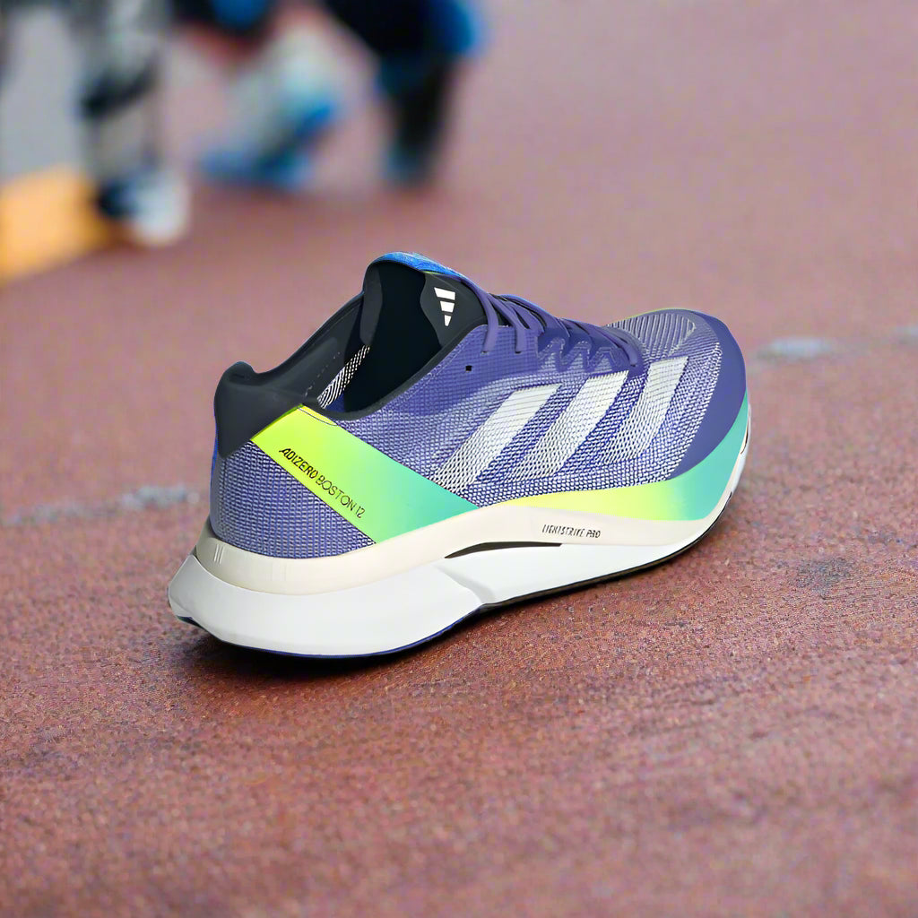 Adidas Adizero Boston 12 Cobalt Blue Sneakers Limited Tribute Edition back view