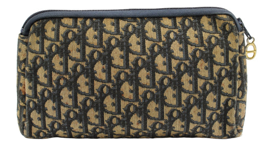 Christian Dior Brown Monogram Trotter Pouch Clutch