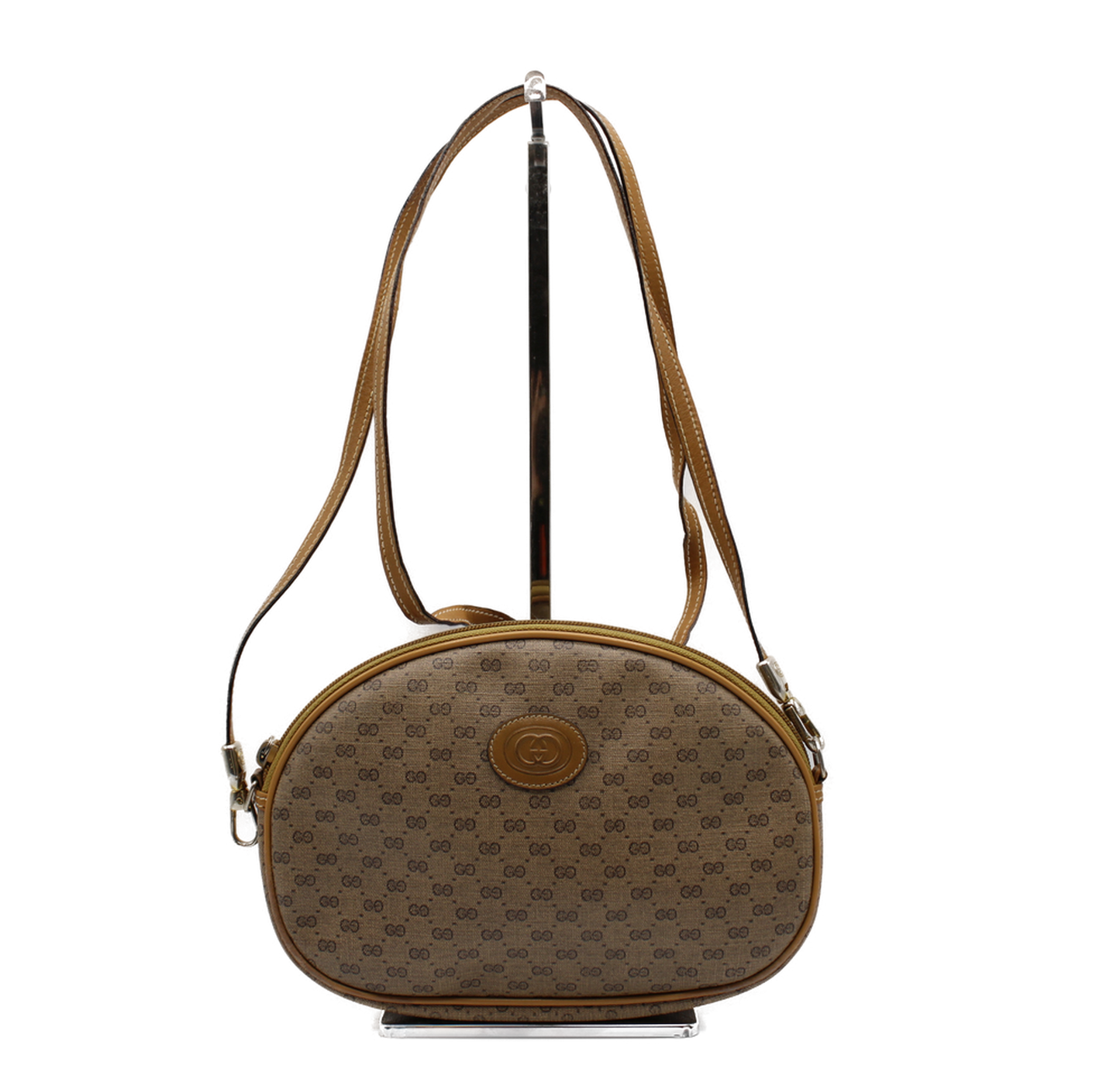 Gucci Bree Crossbody GG Brown Shoulder Bag Vintage