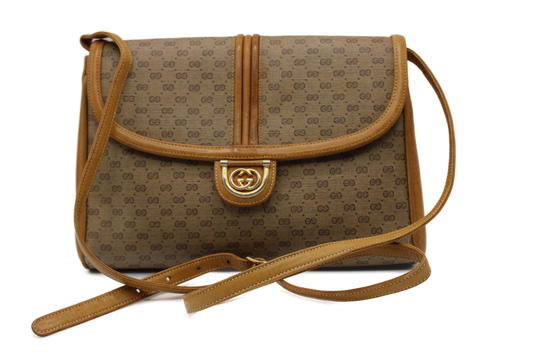 Gucci GG Marmont Flap Canvas Crossbody Bag