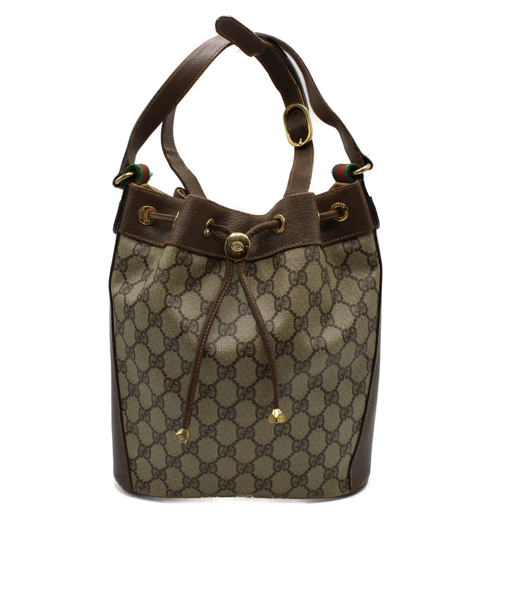 Gucci Ophidia Crossbody Brown Leather Bucket Bag