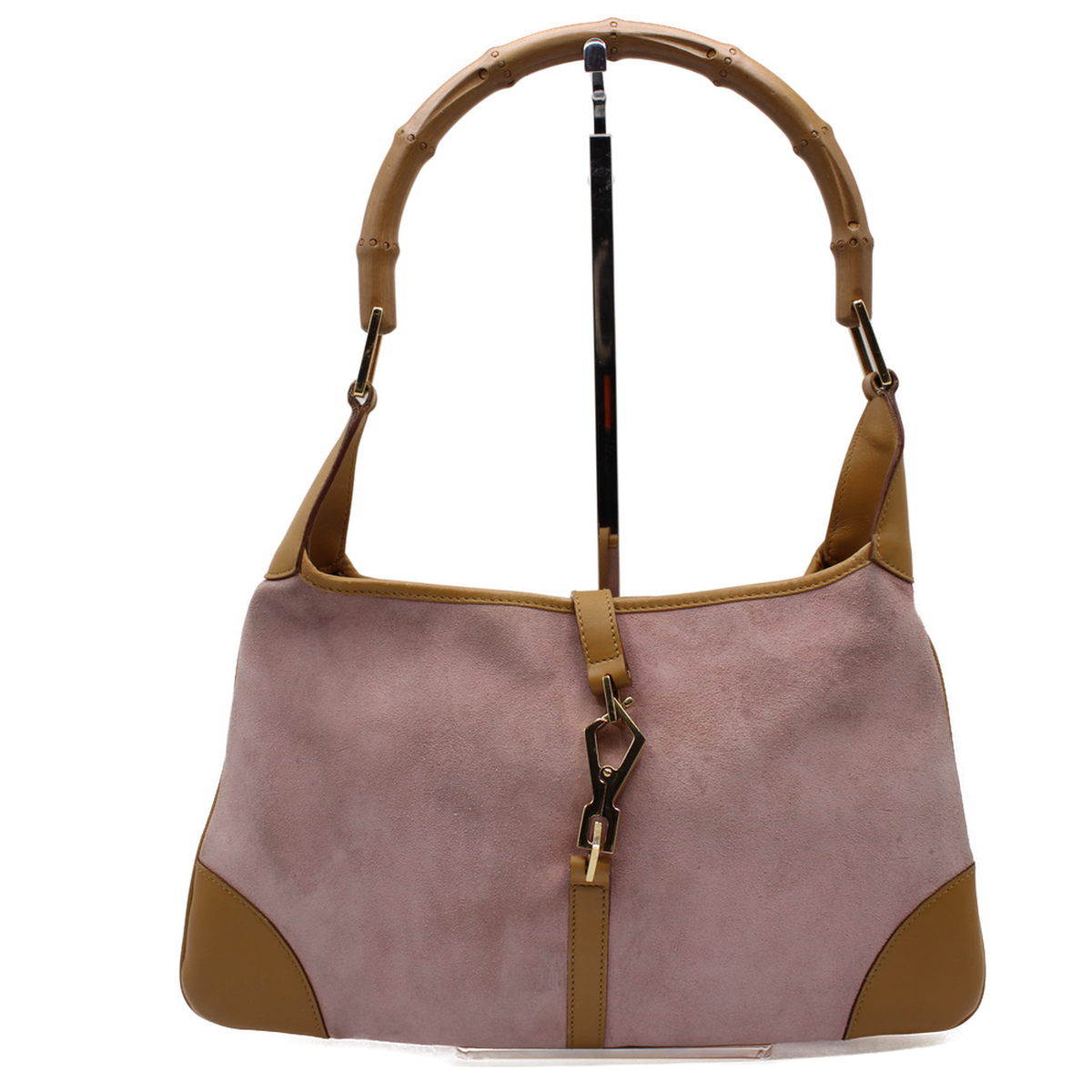 Gucci Pink Bamboo Jackie O 1961 Hobo Bag