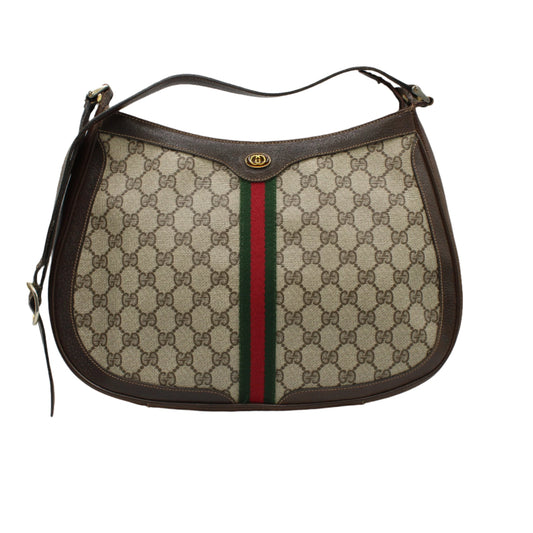 Gucci Brown GG Supreme Canvas Sherry Line Shoulder Bag