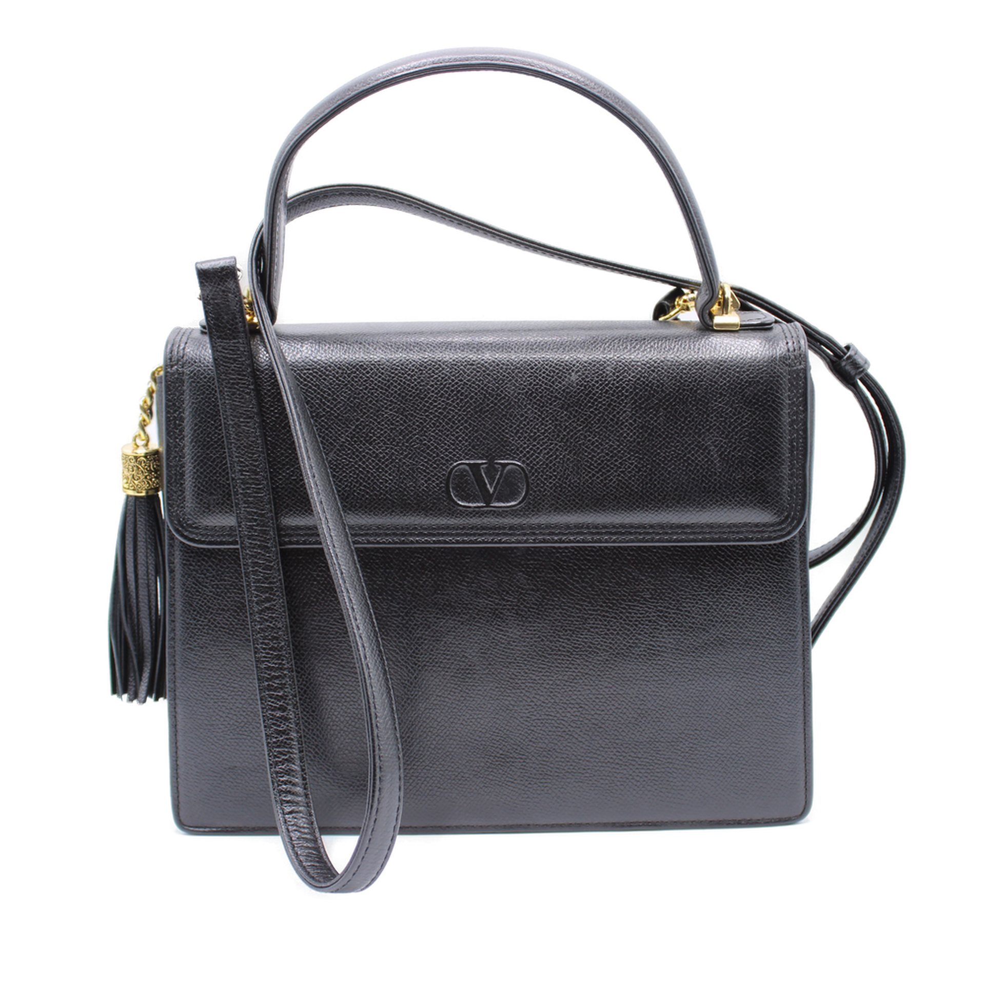 【美品✨】 VALENTINO CARAVANI ハンドバッグ　2WAY 極美品✨ヴァレンティノガラヴァーニ ハンドバック 2way レザー