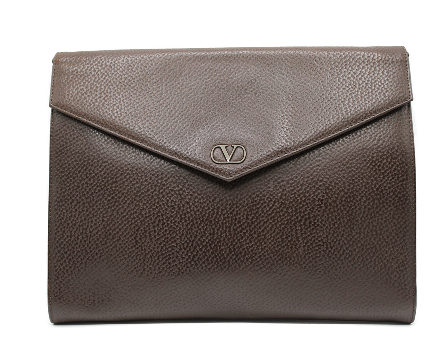 Valentino Garavani Leather Document Case Bag Fold-Over Design