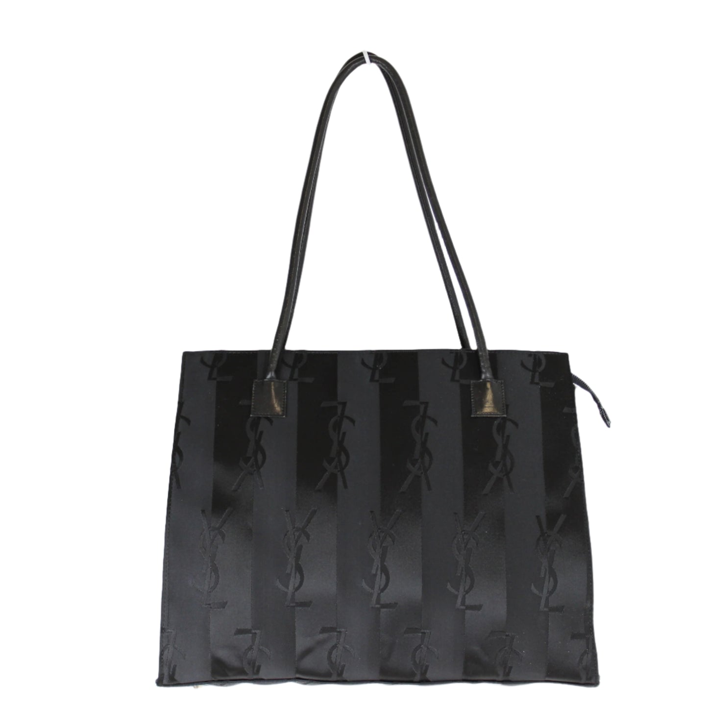 Yves Saint Laurent Black Monogram Cloth Tote Bag